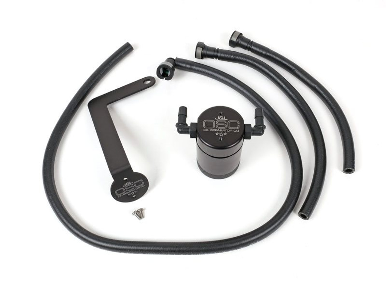 J&L OSC 3.0 Oil Separator, Black Anodized :: 2010-2015 Camaro SS