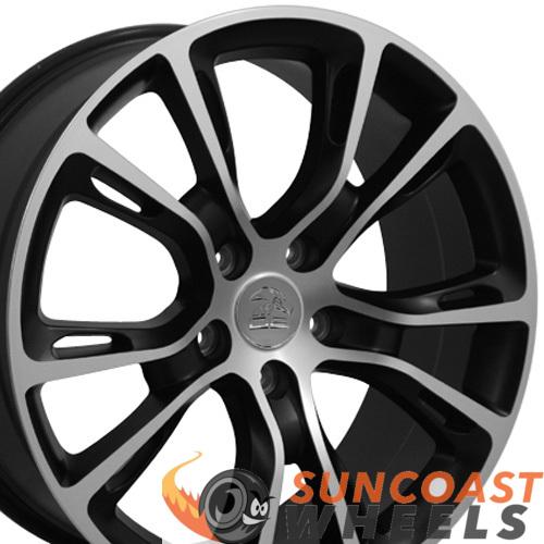 20" Fits Jeep - Grand Cherokee SRT8 Wheel - Satin Black Mach'd Face 20x8.5