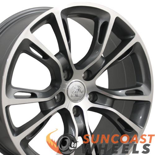 20" Fits Jeep - Grand Cherokee SRT8 Style Wheel - Gunmetal Mach'd Face 20x8.5