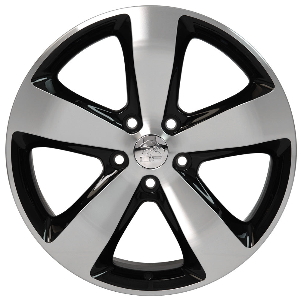 20" fits Jeep - Grand Cherokee Wheel - Black Machined Face 2x8