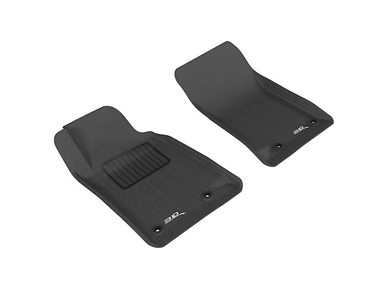 3D MAXpider Kagu All-Weather Floor Liners, Front, Black :: 2010-2015 Camaro