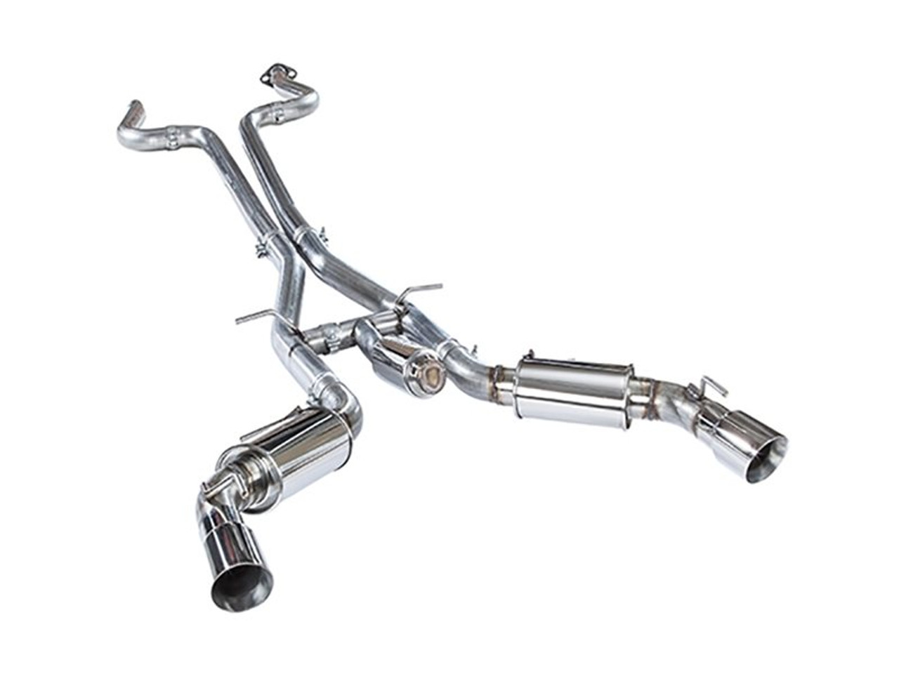 MRT 3" Version 2 Cat-Back Exhaust System, w/ 4" Dual Polished Tips :: 2016-2024 Camaro SS
