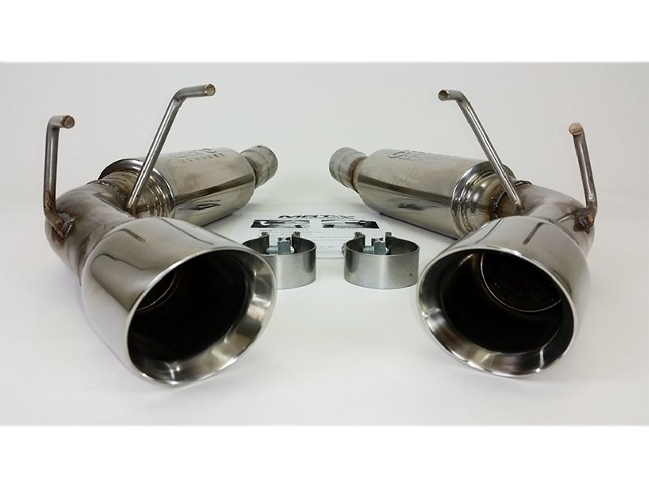 MRT 2.5" Version 1 Axle-Back Exhaust System w/ 3.5" Dual Polished Tips :: 2010-2015 Camaro V6 3.6L