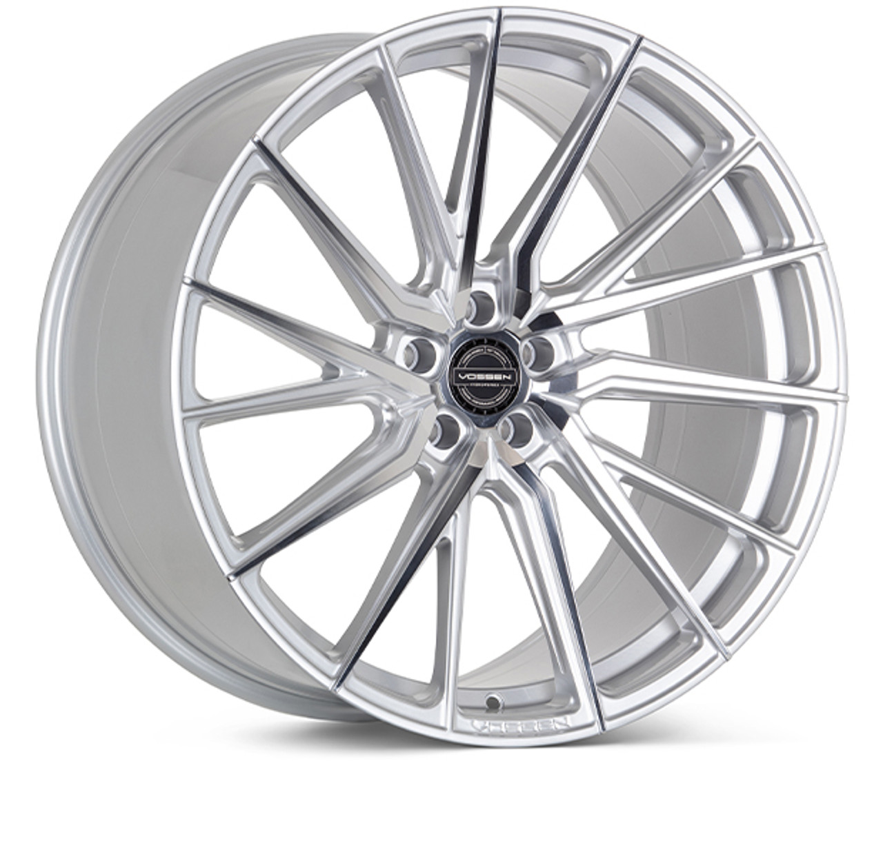 Vossen HF-4T Hybrid Forged Rear Left Wheel, Silver Polished, Deep Face, 21x12 +52 :: 2020-2025 Corvette
