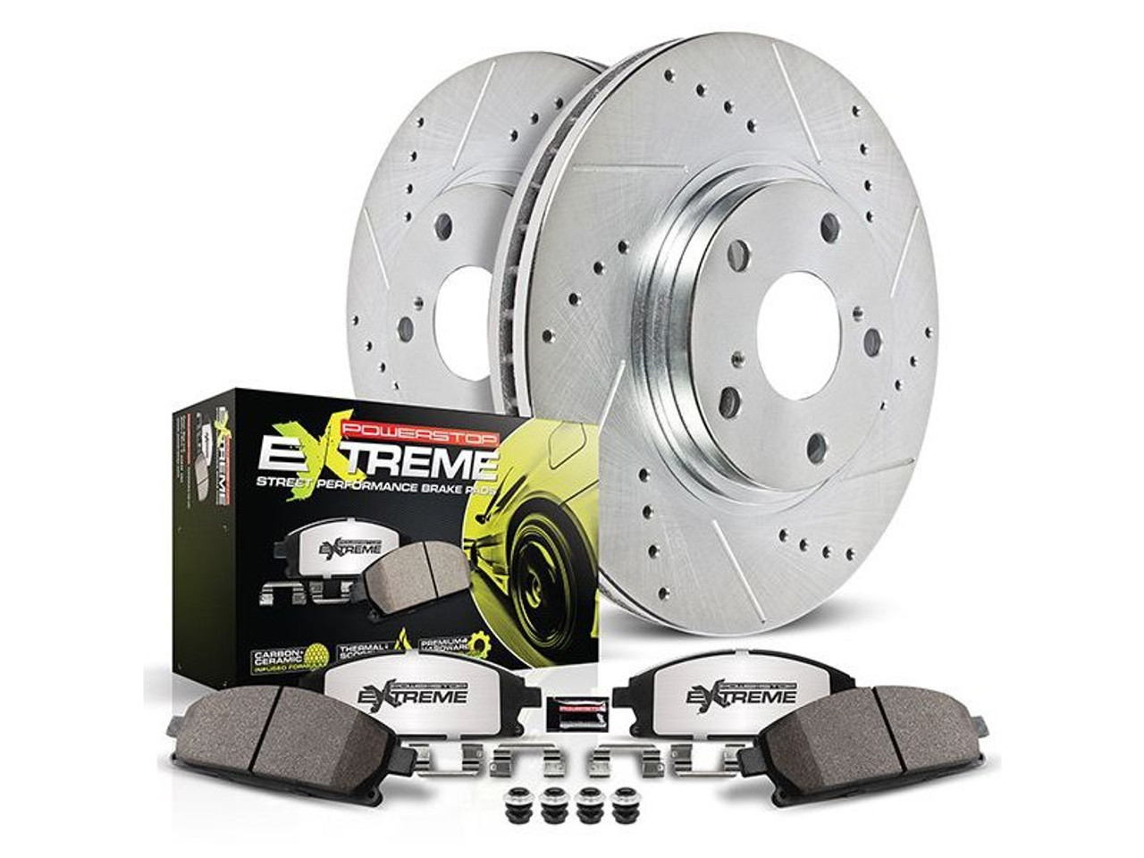 PowerStop Z26 Street Warrior Rear Brake Upgrade Kit :: 2014-2019 Chevrolet C7 Corvette Stingray
