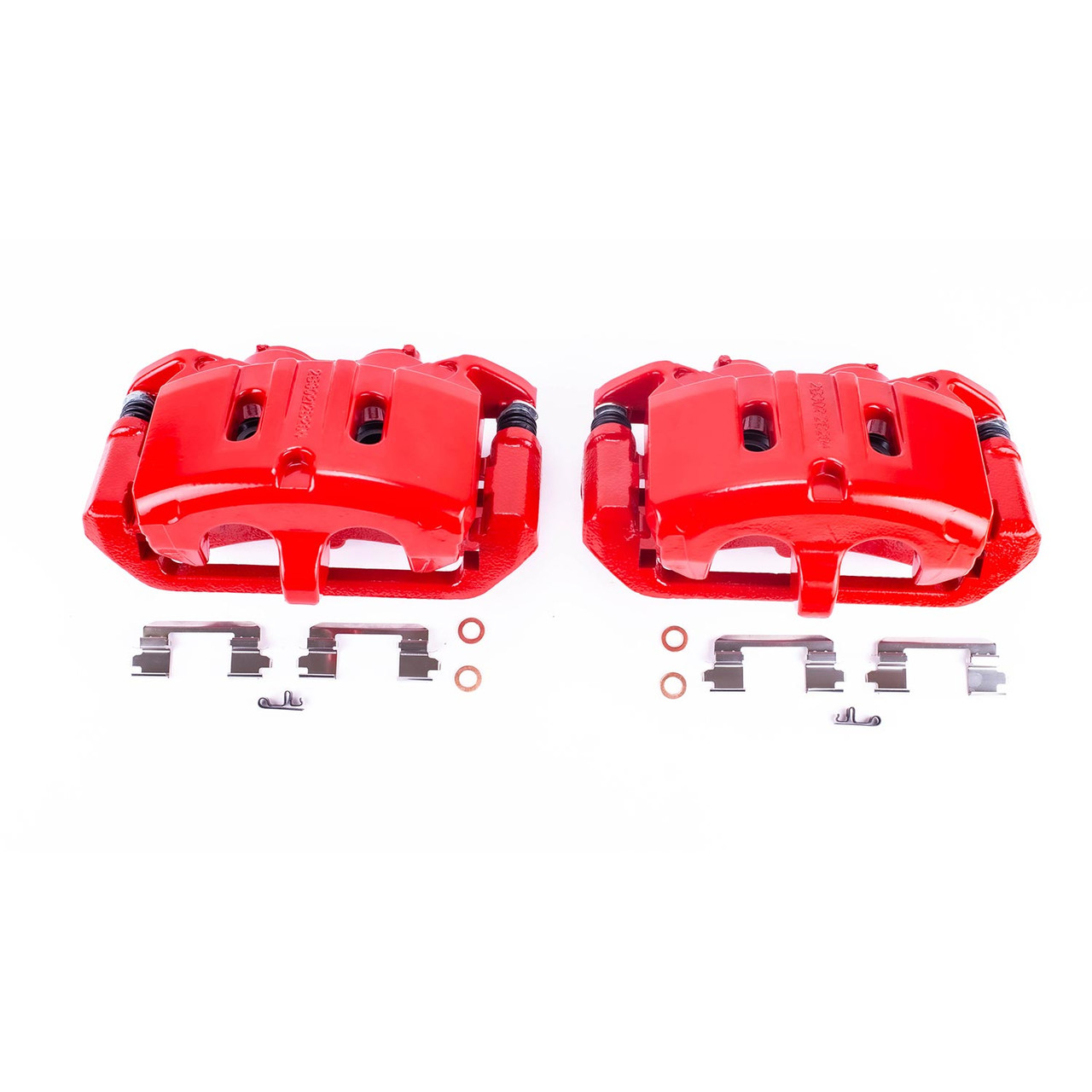 PowerStop Front Brake Calipers, Red :: 2015-2023 Ford Mustang V6 and EcoBoost w/ 2 Piston Front Calipers