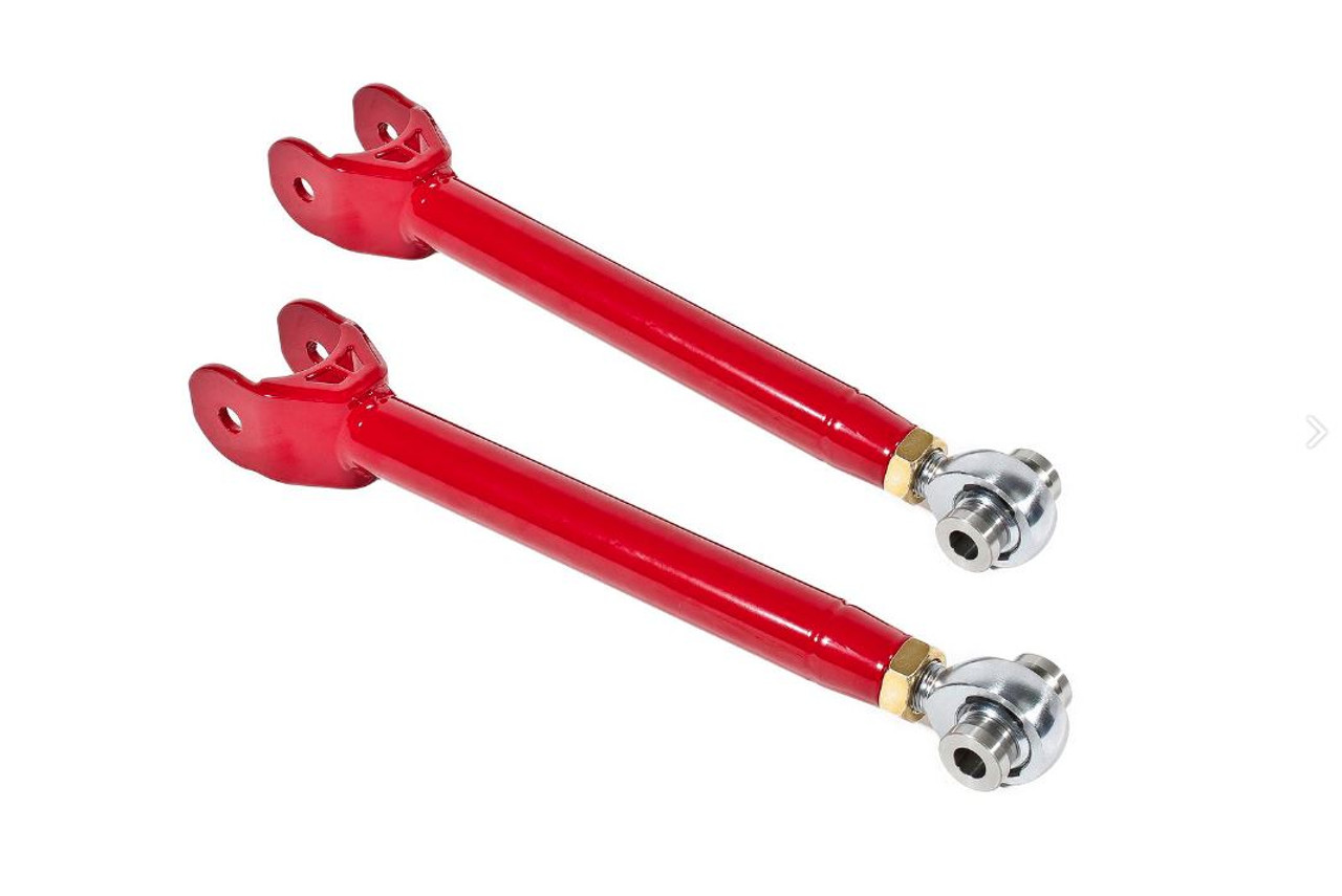 BMR Rear Single-Adjustable Lower Trailing Arms, Red :: 2016-2024 Camaro