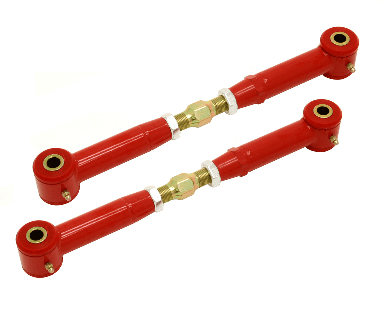 BMR Adjustable Rear Toe Rods, Polyurethane Bushings, Red :: 2010-2015 Camaro