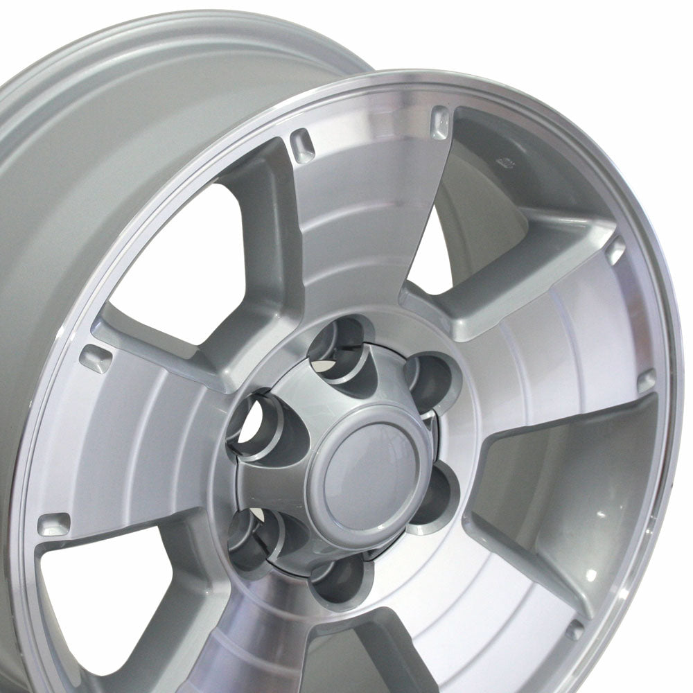 17" Fits Toyota - 4Runner Style Wheel - Silver Mach'd Face 17x7.5