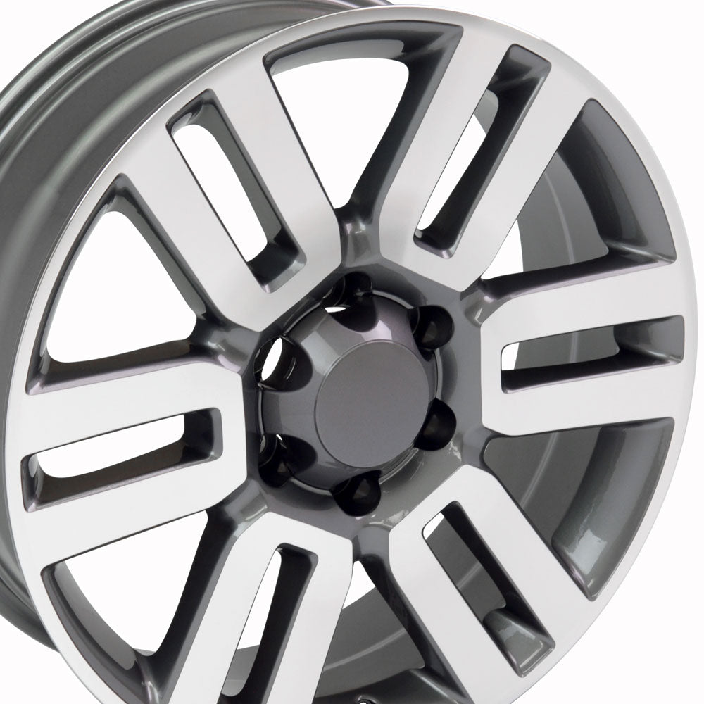 20" Fits Toyota - 4Runner Style Wheel - Gunmetal Mach'd Face 20x7