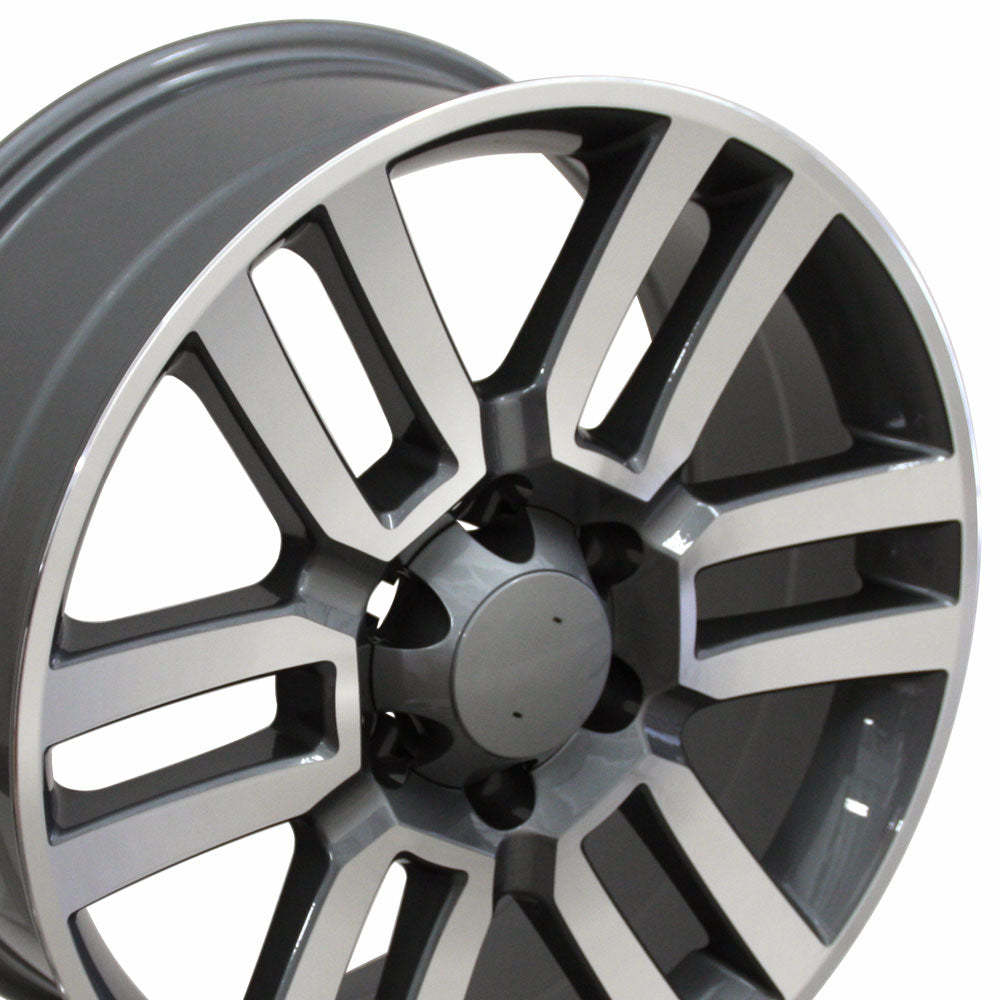 20" Fits Toyota - 4Runner Style Wheel - Gunmetal Machined Face 2x8.5