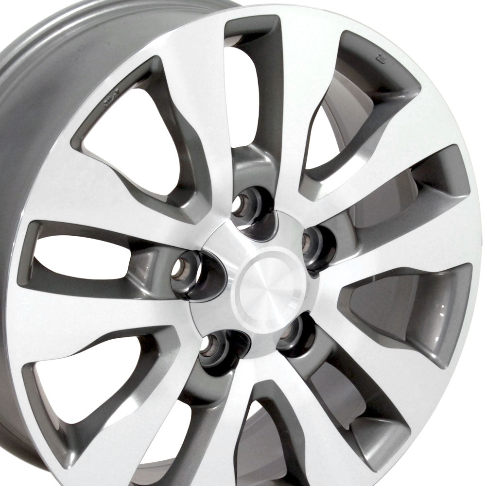 20" Fits Toyota - Tundra Style Wheel - Silver Mach'd Face 2x8