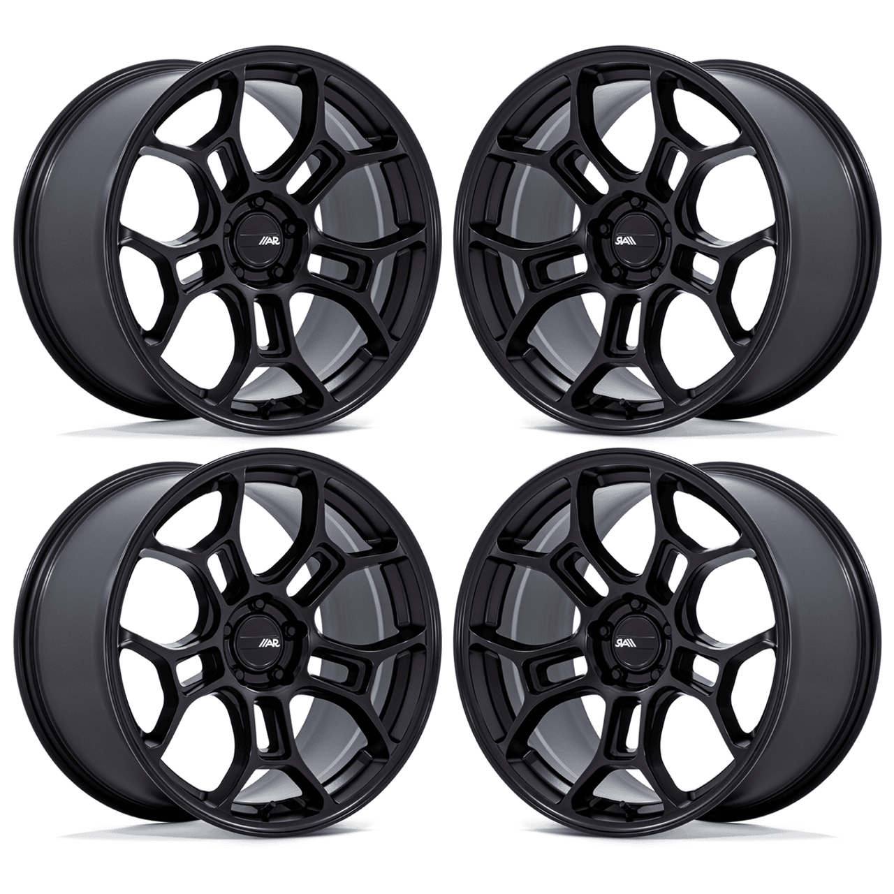 American Racing GT Street Wheel Set, Matte Black, 19x10 :: 2015-2025 Ford Mustang
