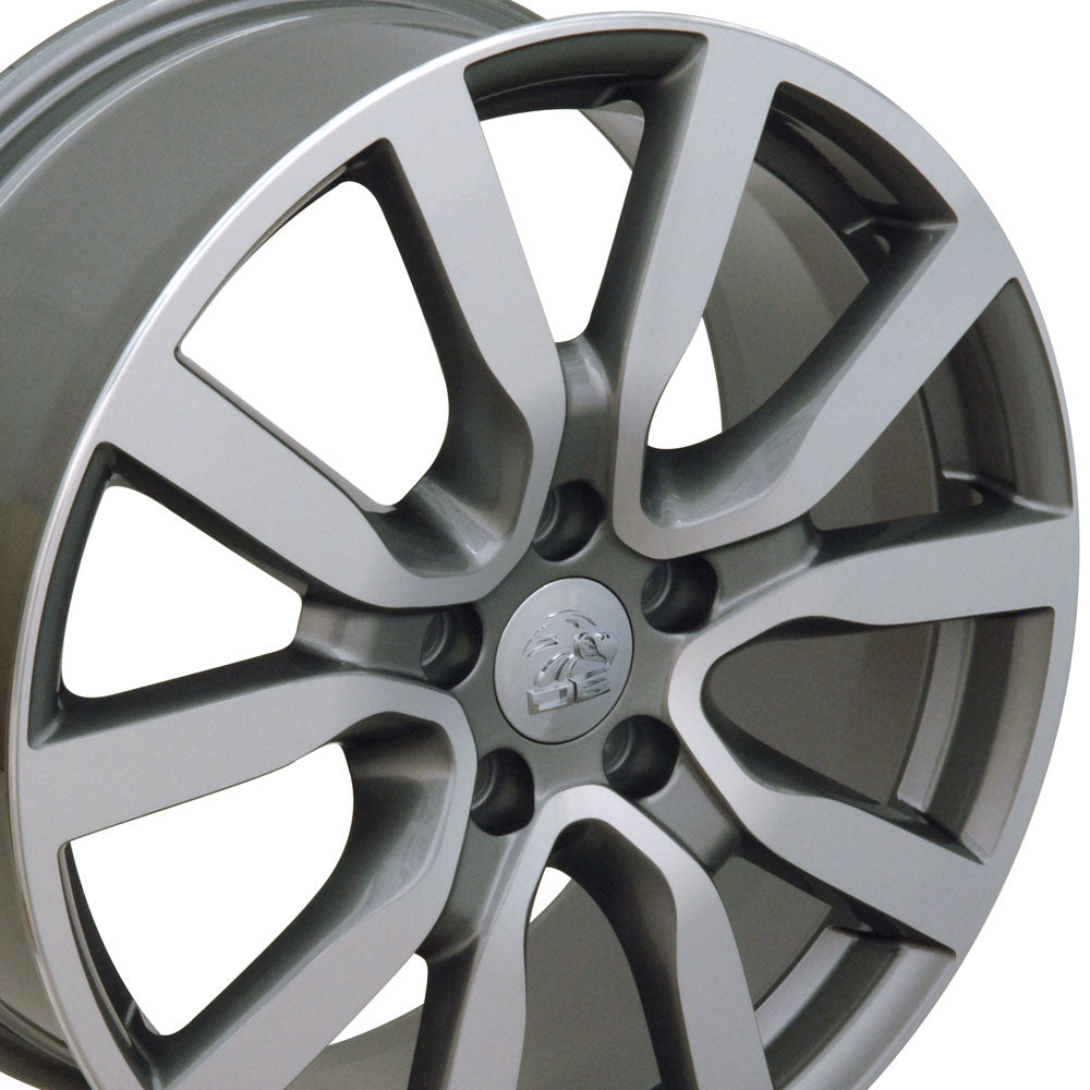 18" Fits VW Volkswagen - Golf Style Wheel - Gunmetal Mach'd Face 18x7.5