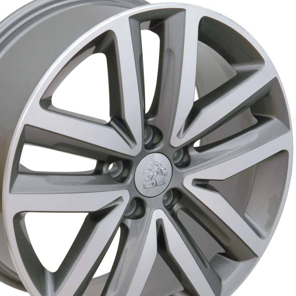 18" Fits VW Volkswagen - Jetta Style Wheel - Gunmetal Mach'd Face 18x7.5