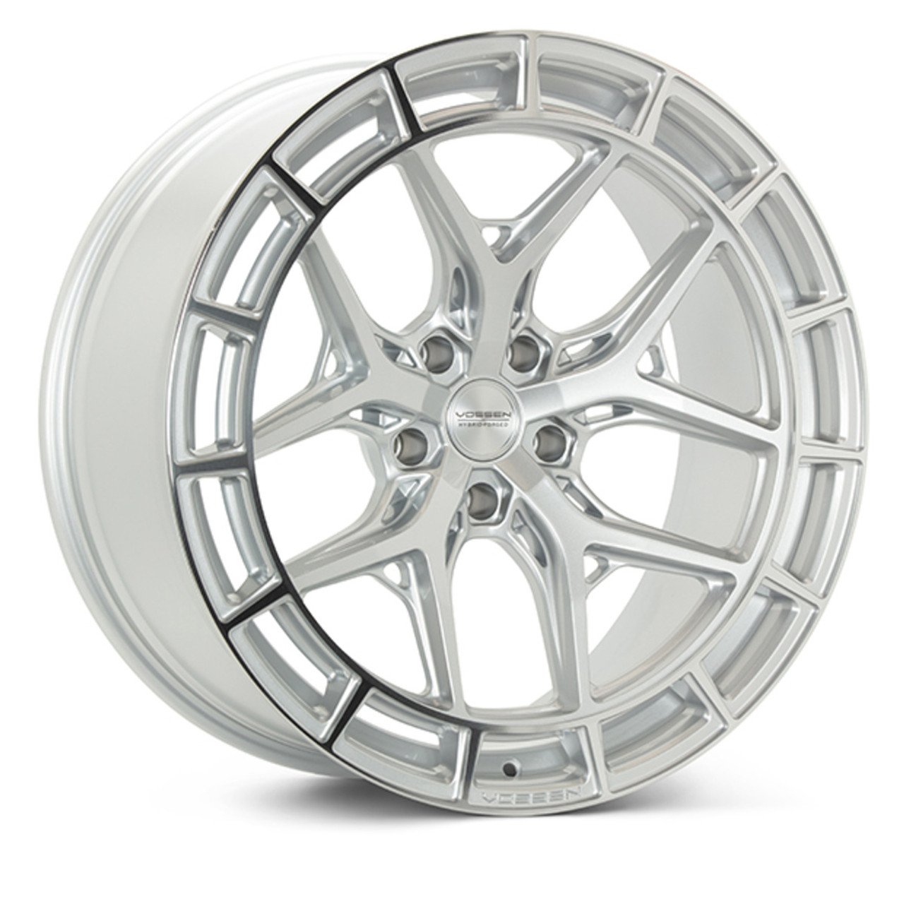 Vossen HFX-1 Hybrid Forged Rear Wheel, Silver Polished, Deep Face, 21x12 +52 :: 2020-2025 Corvette