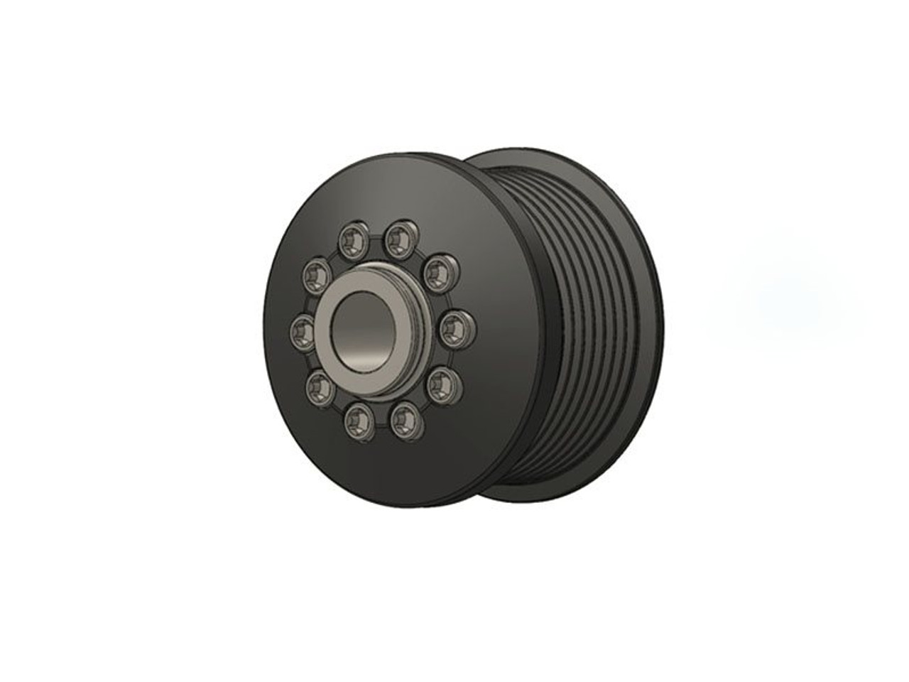 ZPE GripTec 2.50" 8 Rib L3V Pulley & Hub Kit, L3V Coated :: 2012-2015 Camaro ZL1