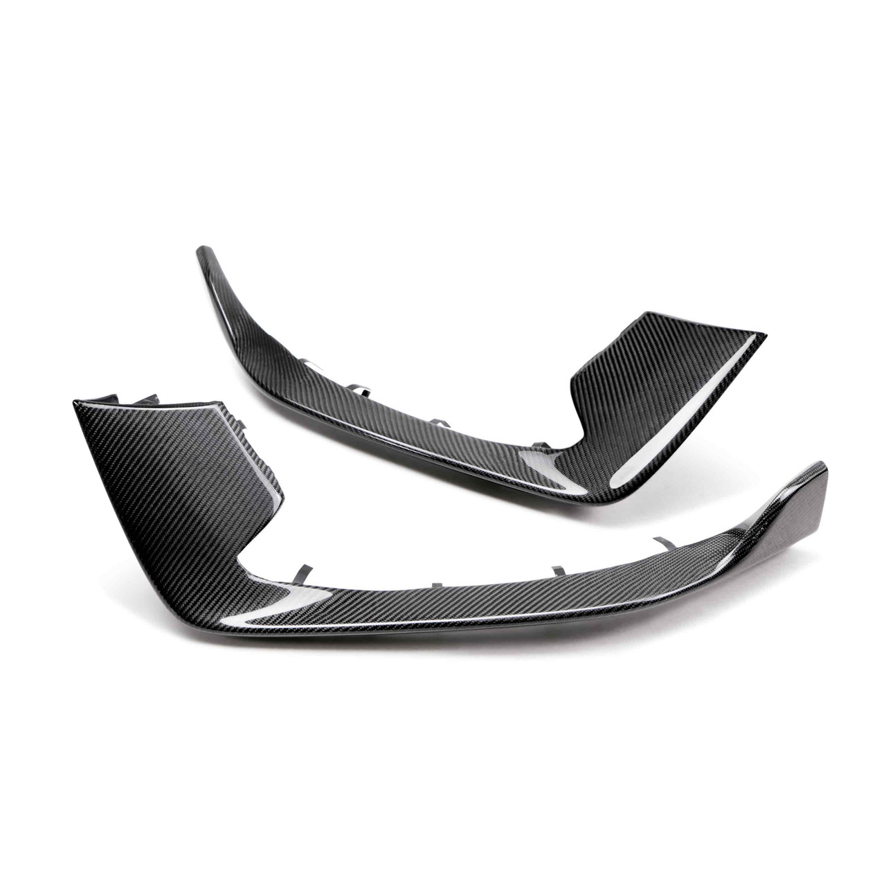 Anderson Composites Front Bumper Inserts, Carbon Fiber :: 2015-2020 Ford Mustang GT350
