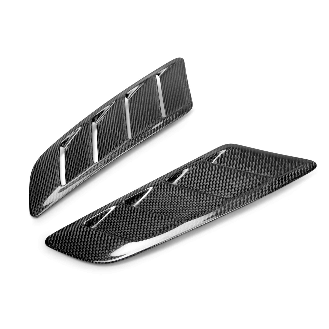 Anderson Composites Type-AB Hood Vents, Carbon Fiber :: 2015-2017 Ford Mustang GT