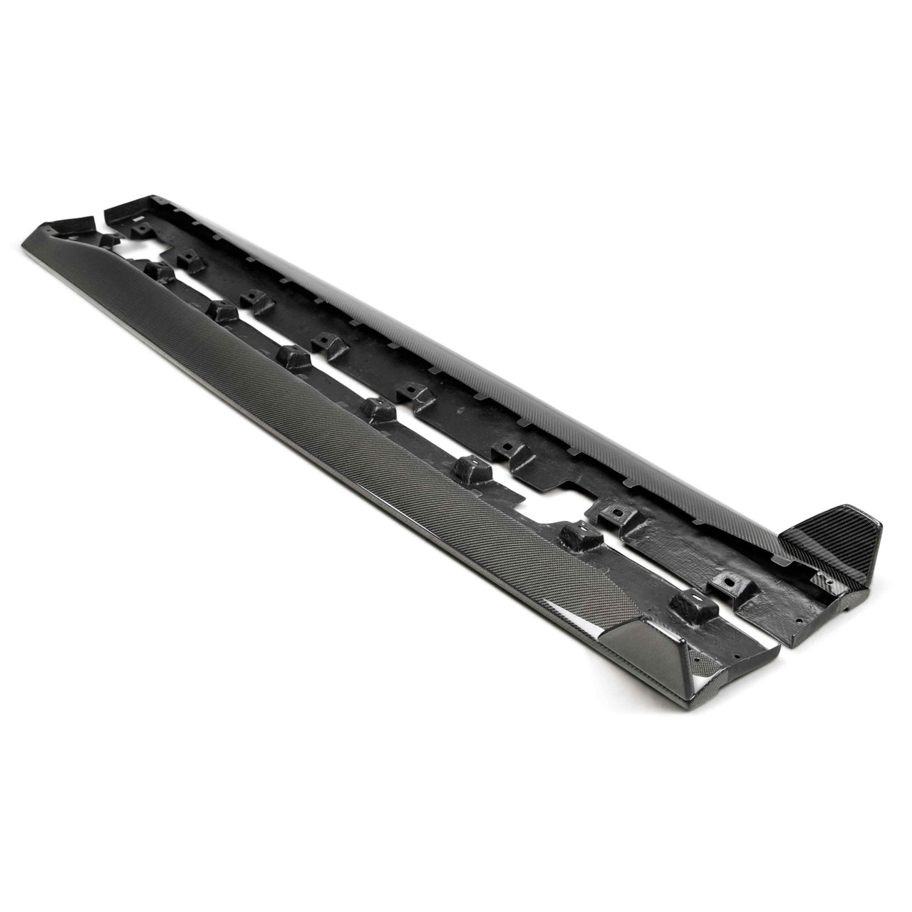 Anderson Composites Type-GR Side Rocker Panel Splitters, Carbon Fiber :: 2015-2023 Ford Mustang