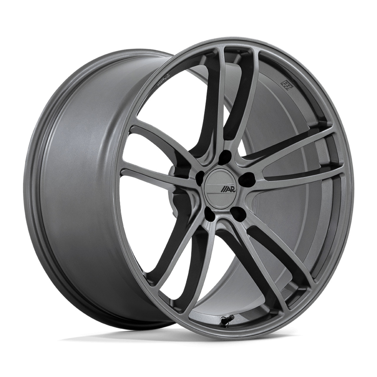 American Racing Mach Five Front or Rear Wheel, Graphite, 19x10 +35 :: 2015-2025 Ford Mustang