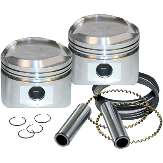 S&S Cycle Forged Piston Kit For 89CI. Stroker Kit - Std Bore 3 1/2in. - .010in. Oversized Motorcycle Street - 92-2047