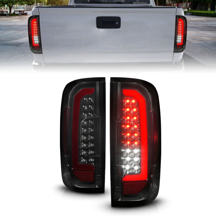 Anzo Full LED Tail Lights - Black Housing/Smoke Lens | 15-22 Chevrolet Colorado