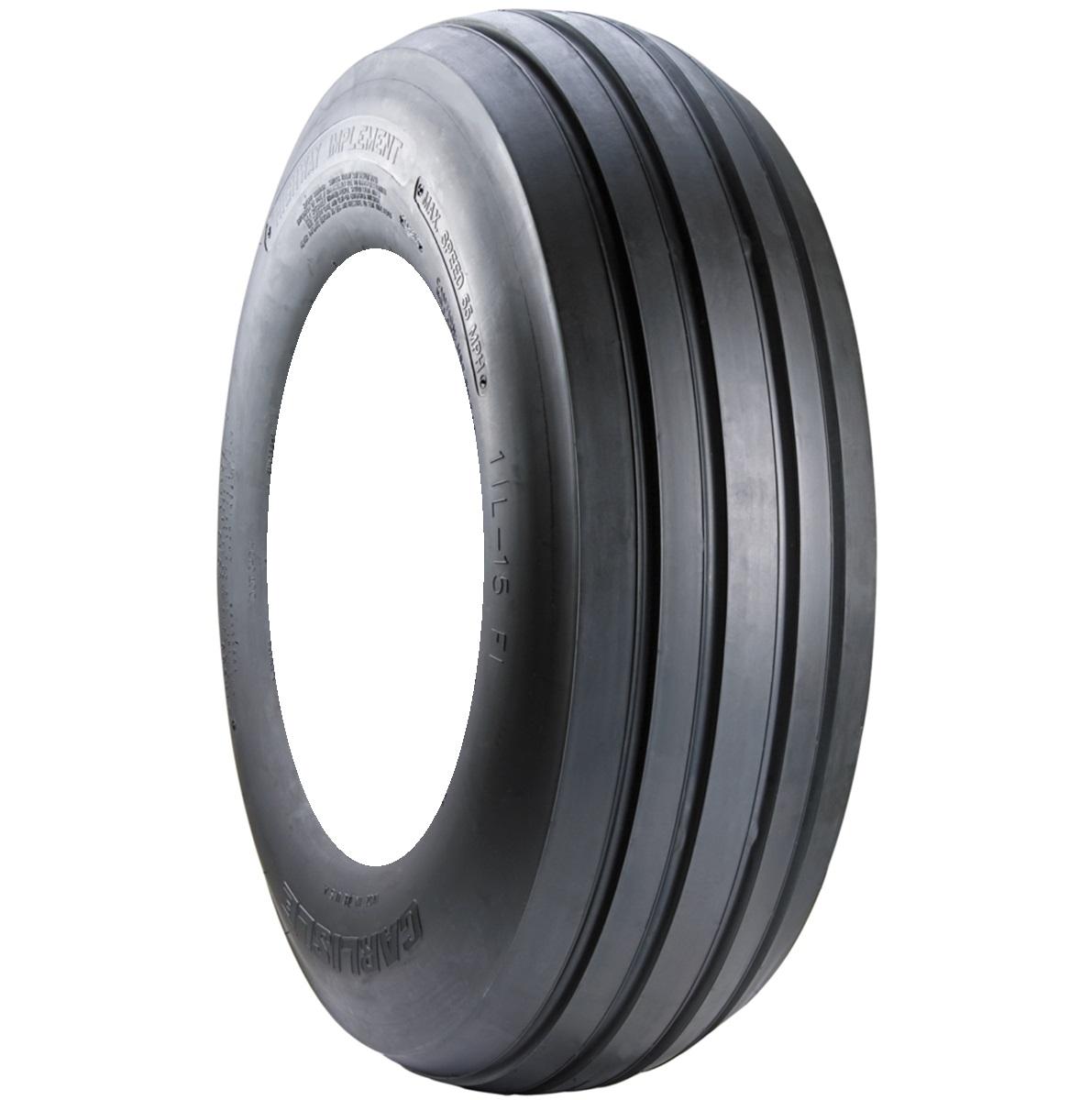 Carlisle Rib Implement Highway F1 10.00-15 D Ply Industrial - Ag Tire