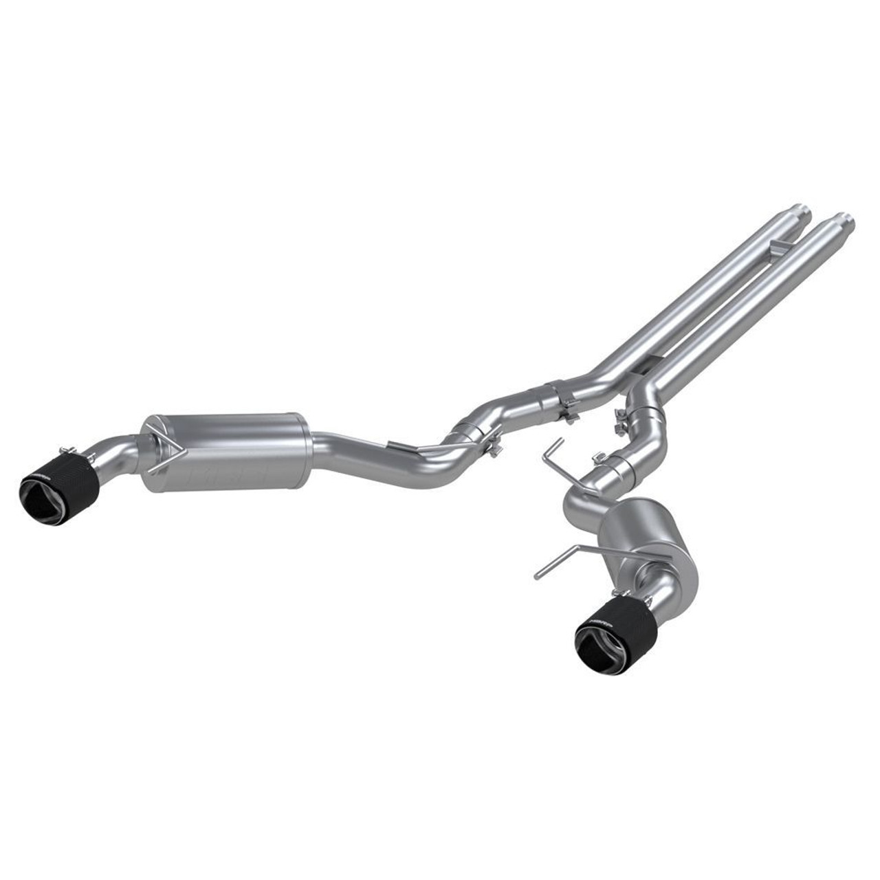 MBRP Armor Pro Race 3" Cat-Back Exhaust System w/ 4.5" Dual Carbon Fiber Tips :: 2024-2025 Ford Mustang GT w/ Non-Active Exhaust