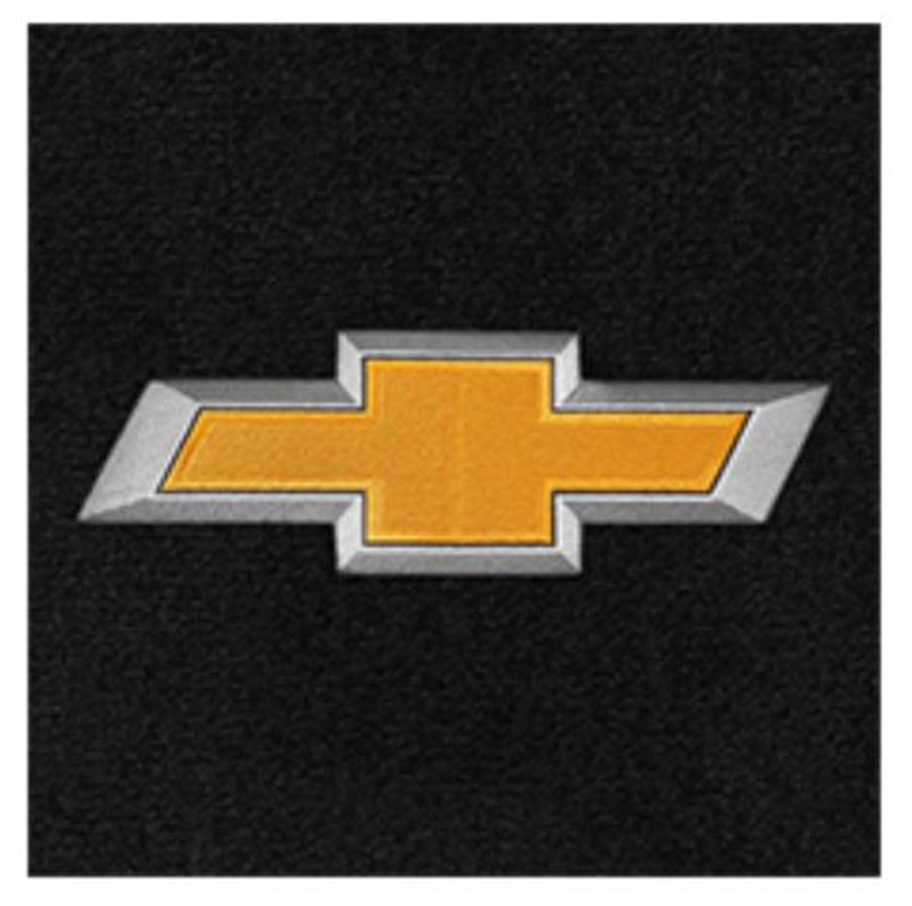 Lloyd 4pc Ultimat Front Floor Mats, Black Mats w/ Gold Chevy Bowtie Logo :: 2010-2015 Camaro