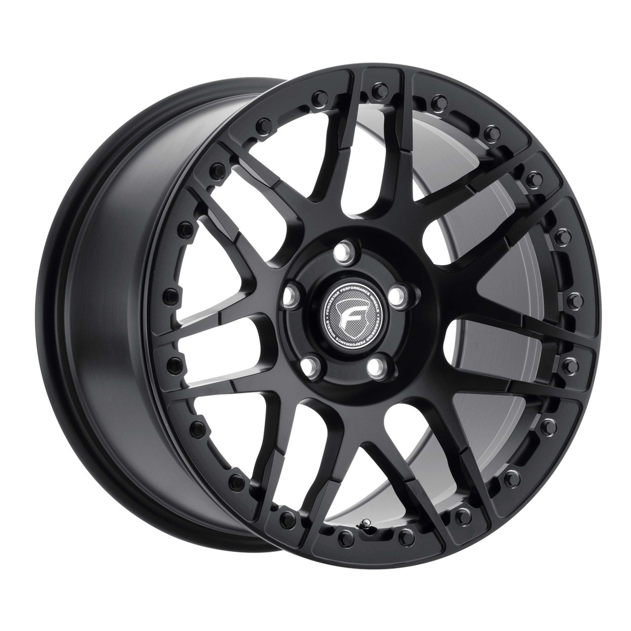 Forgestar F14 Beadlock Rear Wheel, 17x10, Satin Black :: 2015-2025 Ford Mustang