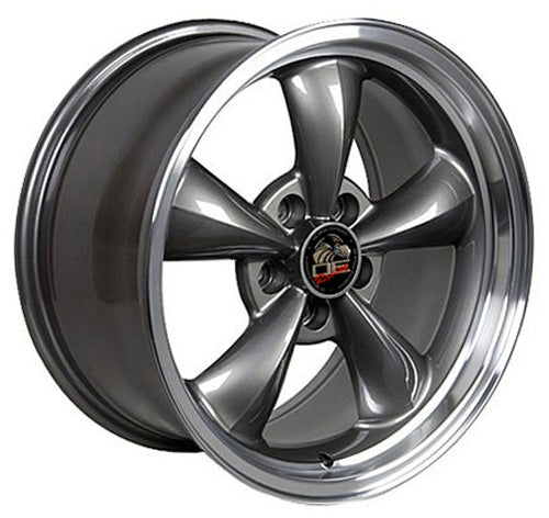 18" Fits Ford - Mustang Bullitt Wheel - Anthracite Mach'd Lip 18x9