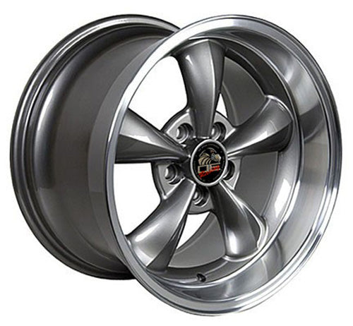 18" Fits Ford - Mustang Bullitt Wheel - Anthracite Mach'd Lip 18x10