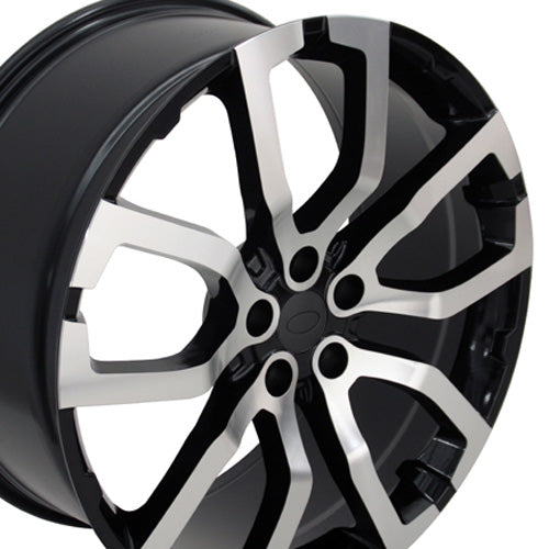 22" Fits Land Rover Range Rover - Wheel - Mach'd Black 22x10