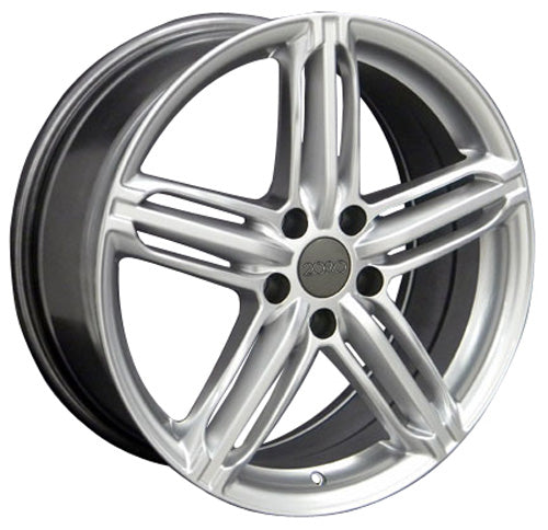18" Fits Audi - New RS6 Style Wheel - Hyper Silver 18x8