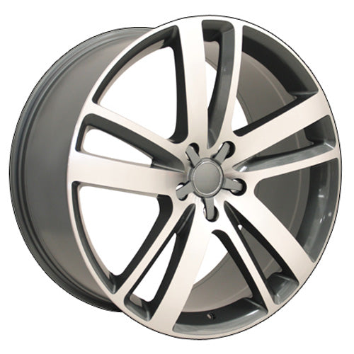 20" Fits Audi - Q7 Wheel - Gunmetal Mach'd Face 20x9