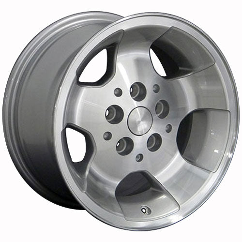 15" Fits Jeep - Wrangler Wheel - Silver Mach'd Face 15x8