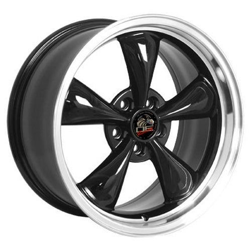 18" Fits Ford - Mustang Bullitt Wheel - Black Mach'd Lip 18x9