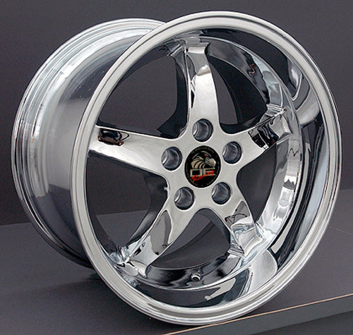 17" Fits Ford - Mustang Cobra R Deep Dish Wheel - Chrome 17x10.5