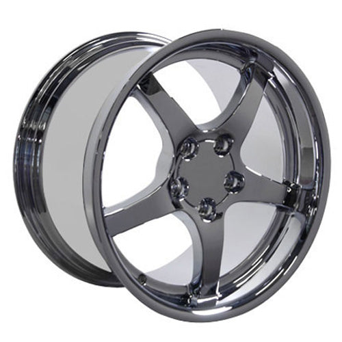 18" Fits Chevrolet - Corvette C5 Deep Dish Wheel - Chrome 18x10.5