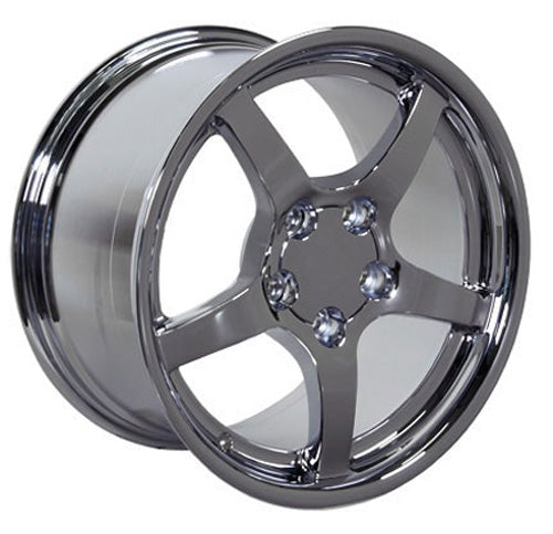 18" Fits Chevrolet - Corvette C5 Deep Dish Wheel - Chrome 18x9.5