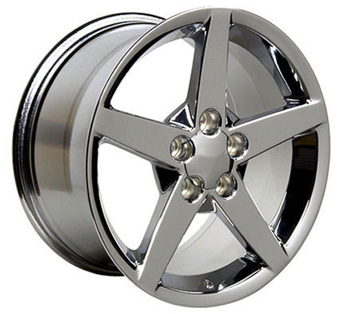 17" Fits Chevrolet - Corvette C6 Wheel - Chrome 17x9.5