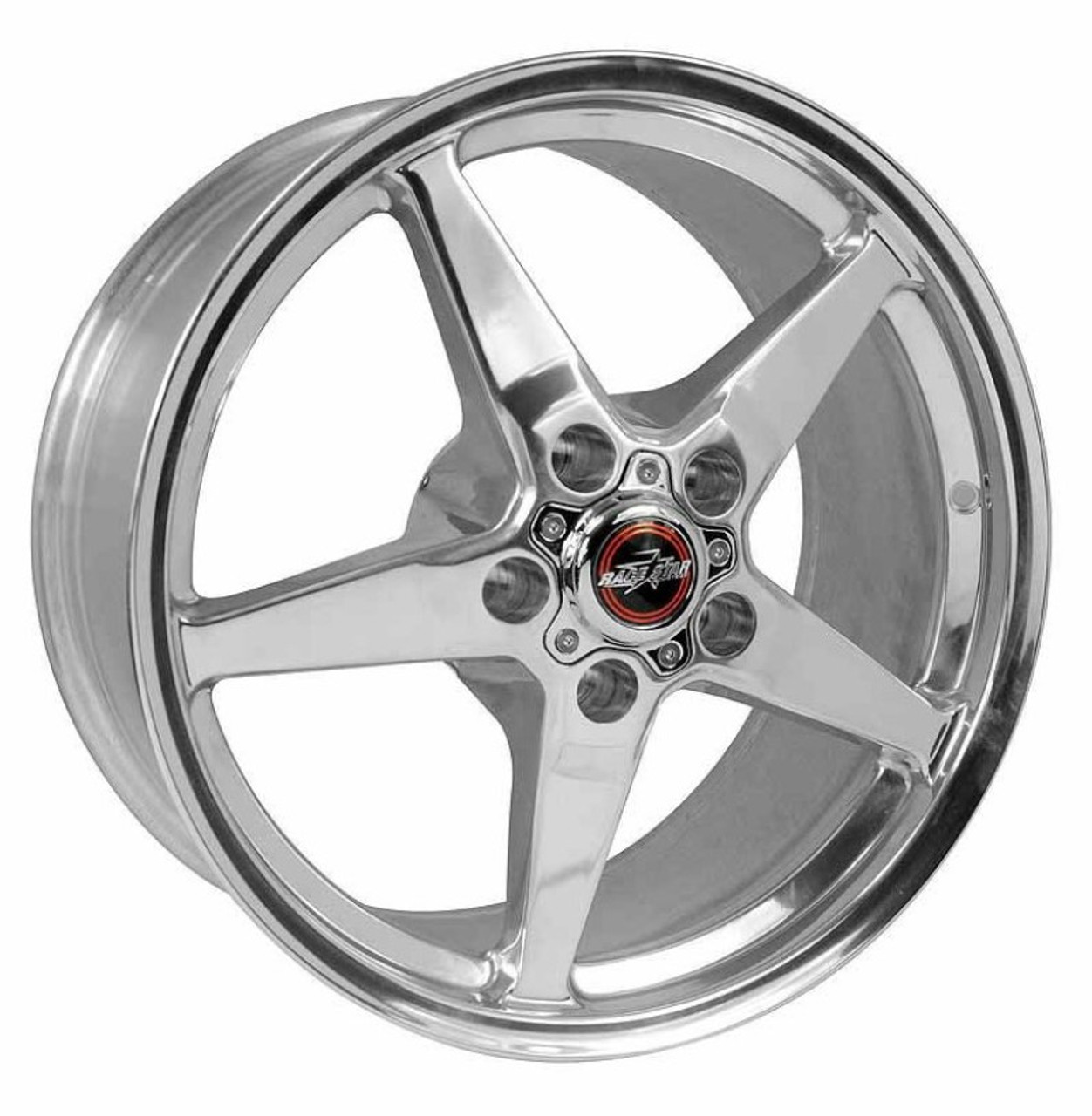 Race Star 92 Drag Star Rear Wheel, 17x9.5", Polished :: 2010-2024 Camaro, 2006-2013 Corvette & 2011-2014 Cadillac